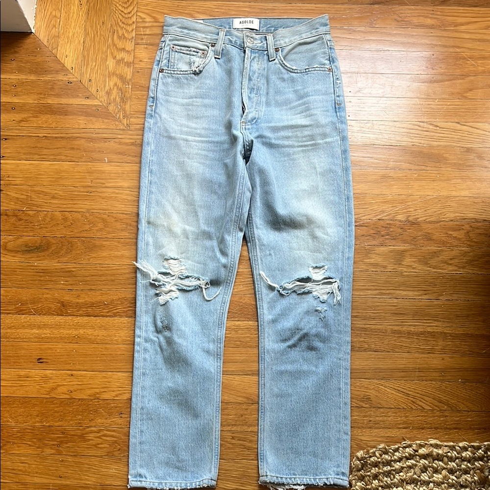 AGOLDE Women’s Skinny Distressed Jeans